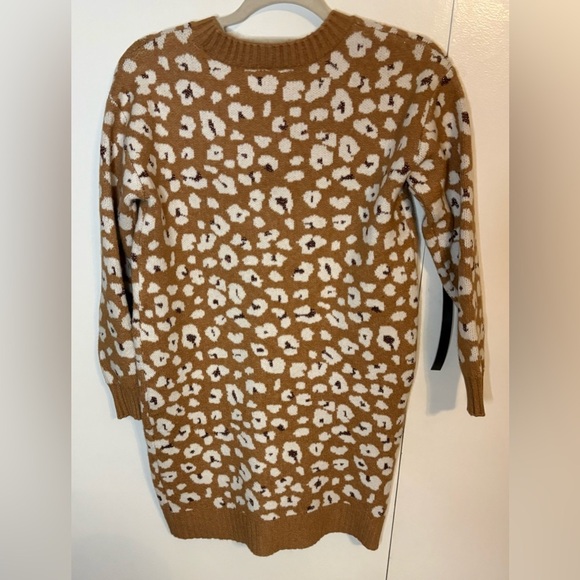 LOFT Petite Shimmer Animal Print Sweater Dress Size XS Petite. NWT - Picture 3 of 8